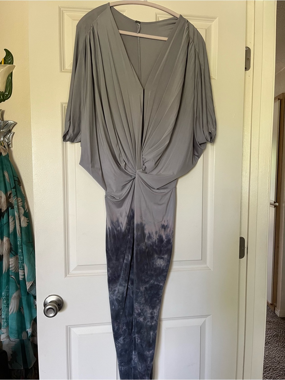 Gray Draped dress